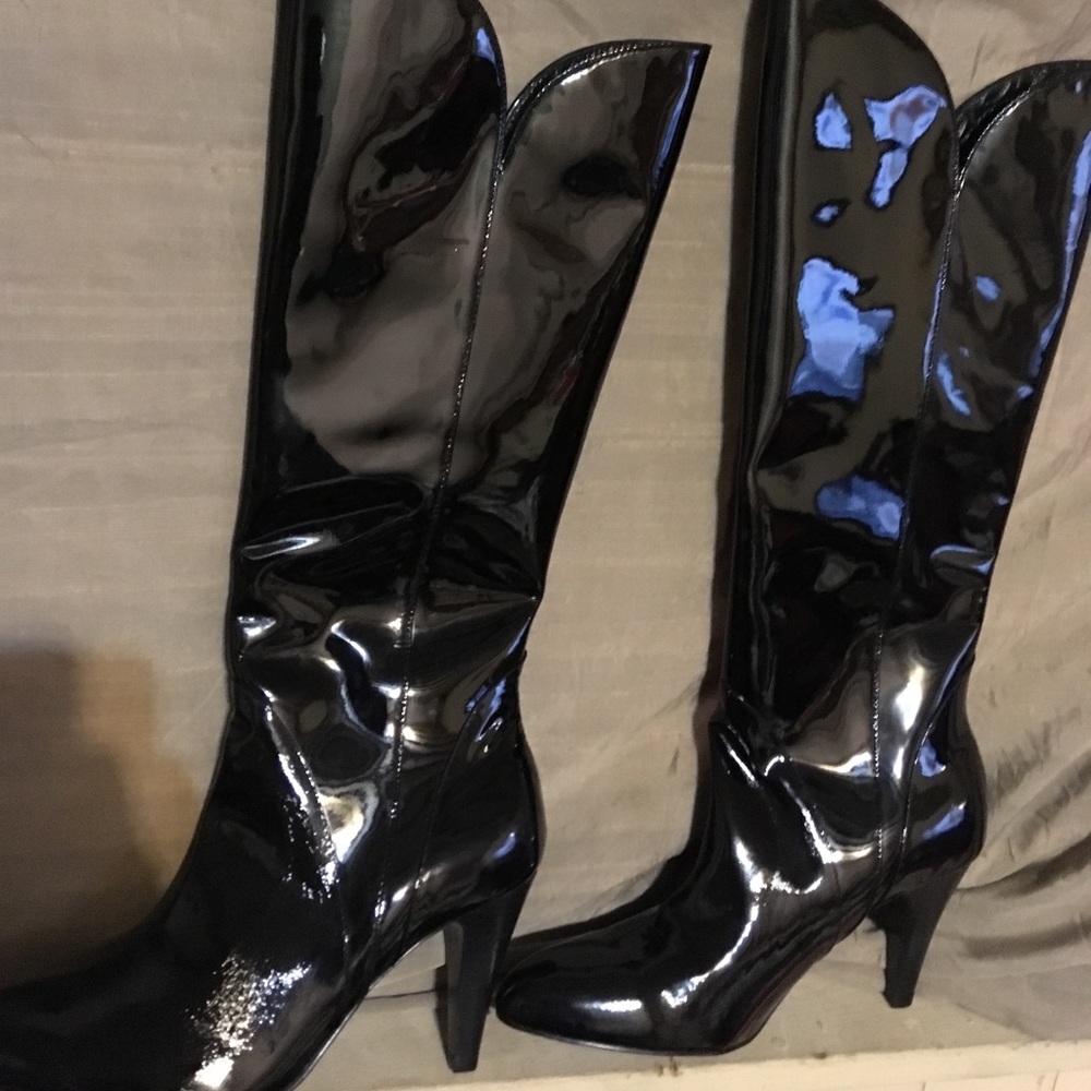 Libertas Patent Leather Boots New